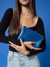 Load image into Gallery viewer, M013 Riley Monogrammable 3 Compartment Crossbody/Wristlet: Fog Grey