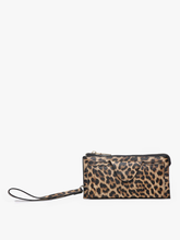 Load image into Gallery viewer, WL0004RF Kyla RFID Wallet w/ Snap Closure: Leopard-Mustard