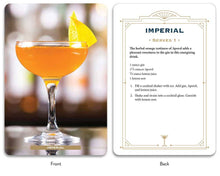 Load image into Gallery viewer, Gin Cocktail Cards A–Z by Adams Media: Flashcards; 80 pages / English