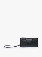 Load image into Gallery viewer, WL0004RF Kyla RFID Wallet w/ Snap Closure: Leopard-Mustard
