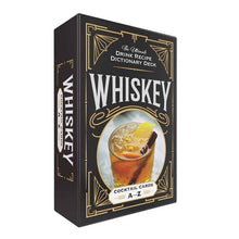 Load image into Gallery viewer, Whiskey Cocktail Cards A–Z by Adams Media: Flashcards; 80 pages / English
