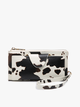 Load image into Gallery viewer, WL0004RF Kyla RFID Wallet w/ Snap Closure: Leopard-Mustard
