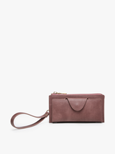 Load image into Gallery viewer, WL0004RF Kyla RFID Wallet w/ Snap Closure: Leopard-Mustard
