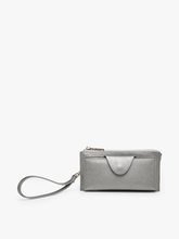Load image into Gallery viewer, WL0004RF Kyla RFID Wallet w/ Snap Closure: Leopard-Mustard
