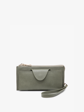 Load image into Gallery viewer, WL0004RF Kyla RFID Wallet w/ Snap Closure: Leopard-Mustard
