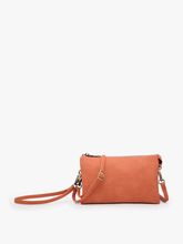 Load image into Gallery viewer, M013 Riley Monogrammable 3 Compartment Crossbody/Wristlet: Fog Grey
