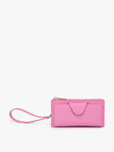 Load image into Gallery viewer, WL0004RF Kyla RFID Wallet w/ Snap Closure: Leopard-Mustard
