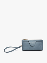Load image into Gallery viewer, WL0004RF Kyla RFID Wallet w/ Snap Closure: Leopard-Mustard
