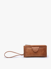 Load image into Gallery viewer, WL0004RF Kyla RFID Wallet w/ Snap Closure: Leopard-Mustard
