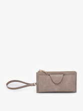 Load image into Gallery viewer, WL0004RF Kyla RFID Wallet w/ Snap Closure: Leopard-Mustard
