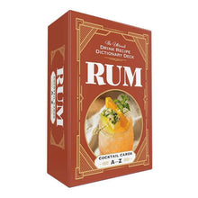 Load image into Gallery viewer, Rum Cocktail Cards A–Z by Adams Media: Flashcards; 80 pages / English
