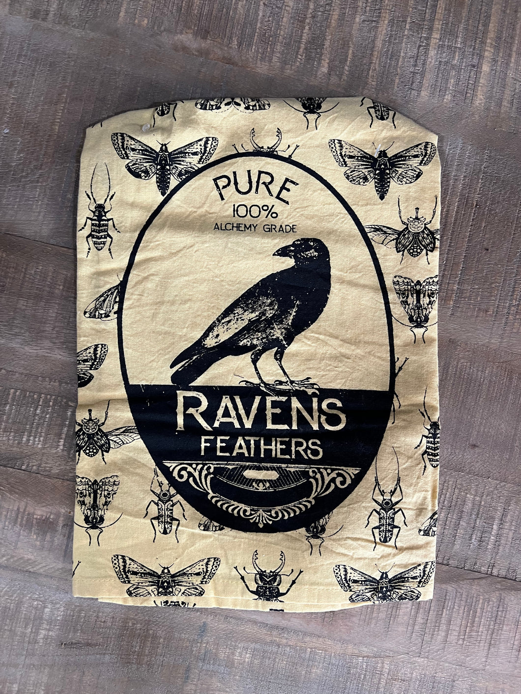 Ravens Feathers Kitchen Towel