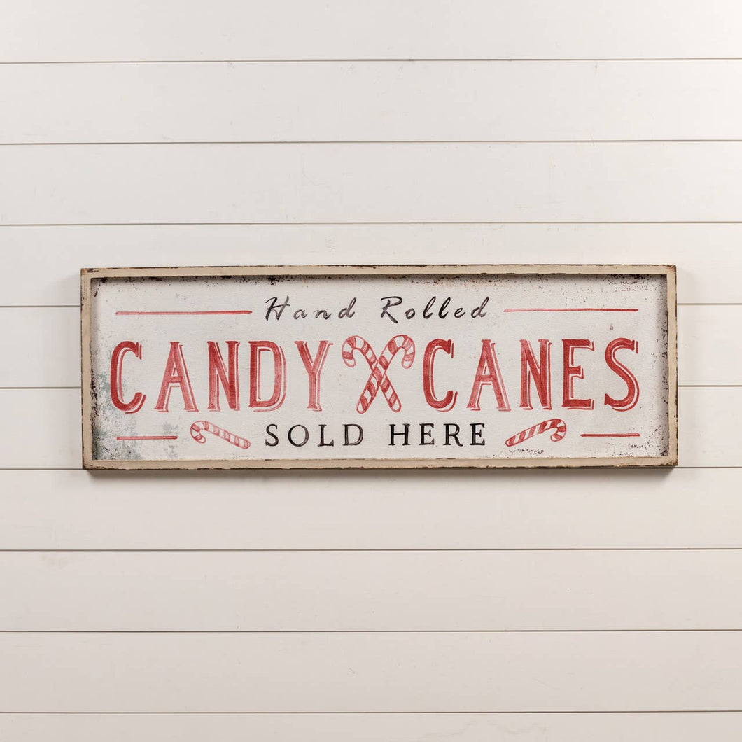 HAND ROLLED CANDY CANES SIGN
