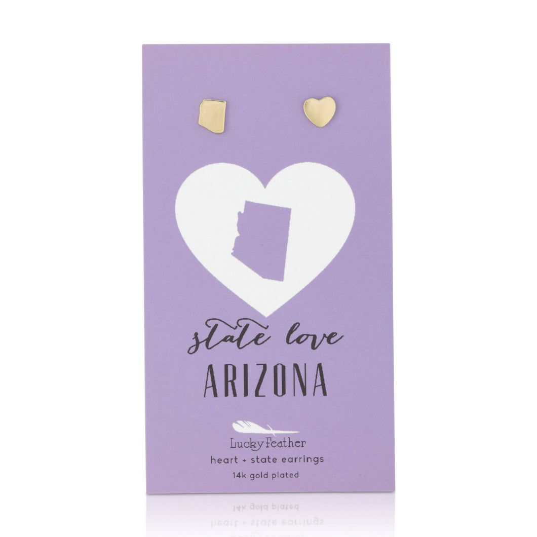 State Love Earrings Arizona