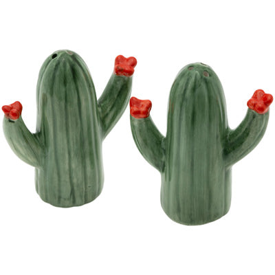 Cactus Bloom Salt + Pepper Shakers
