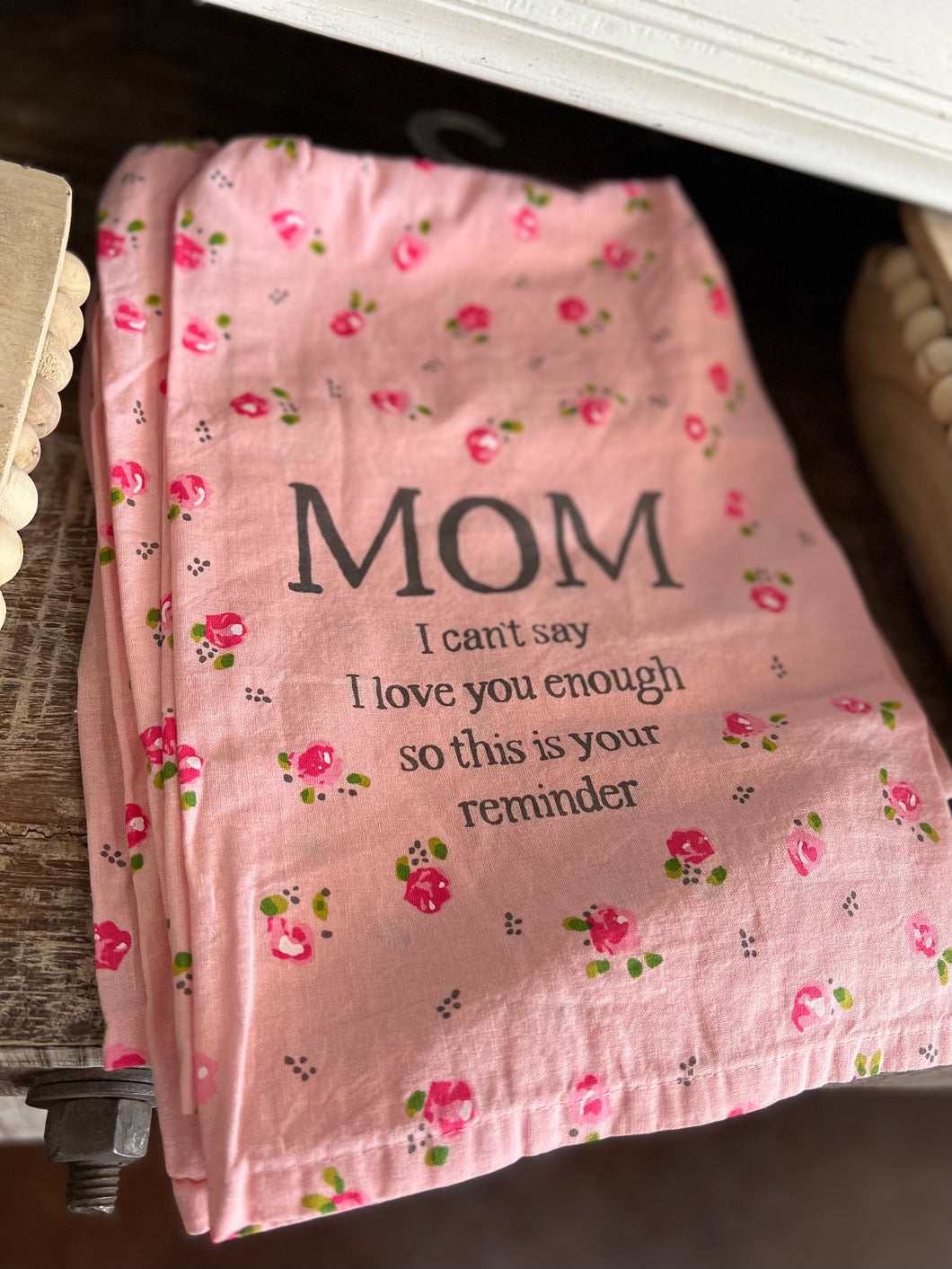 Mom Towel Pink
